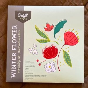 Craft Crush "Winter Flower" Embroidery Kit
